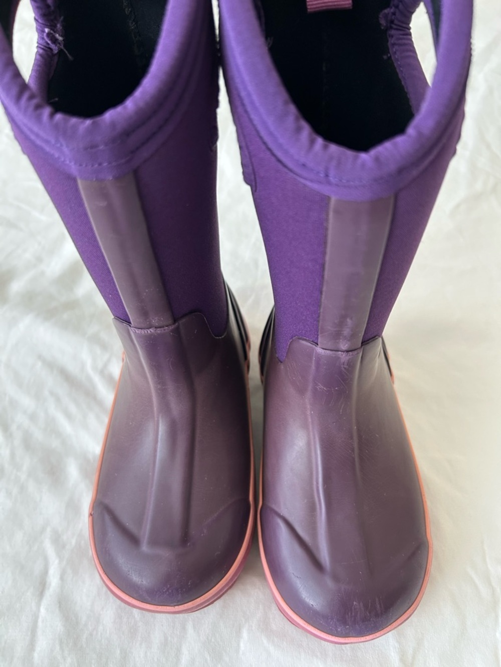 Bogs Girls Kids Size 11 Purple Pink Insulated Waterproof Snow Rain Boots - Picture 3 of 10